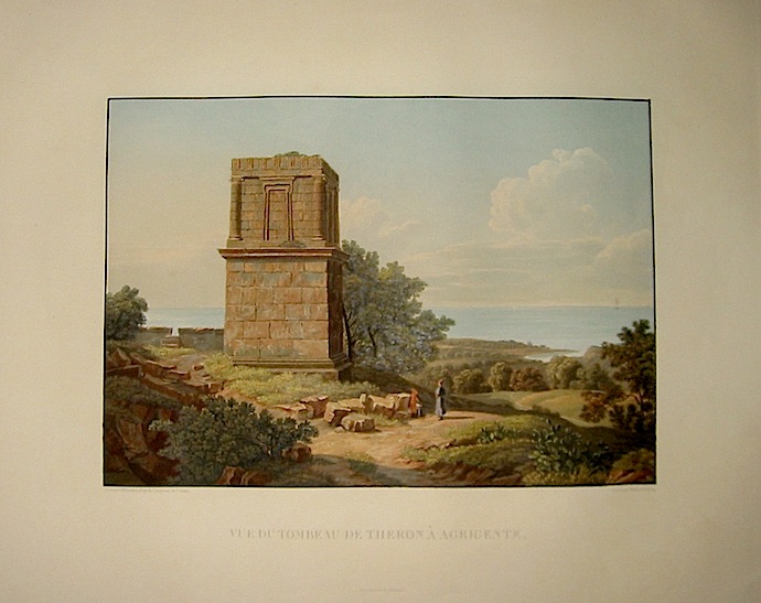  Vue de tombeau de Theron à  Agrigente 1822-1826 Parigi